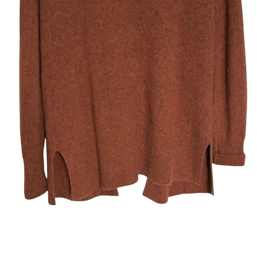 Madewell Open Front Cardigan Alpaca Wool blend Size Small Brown Long Sleeve